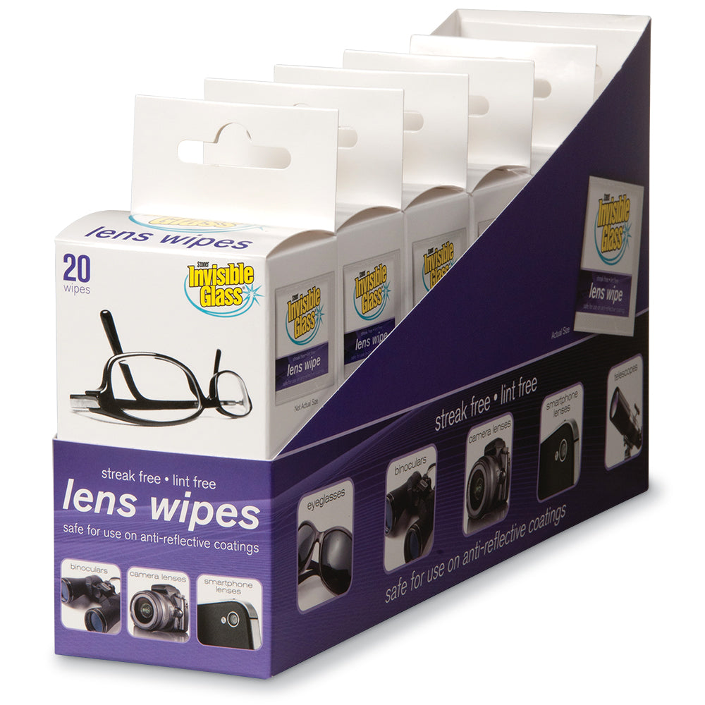 Invisible Glass Lens Cleaning Wipes 20 90102