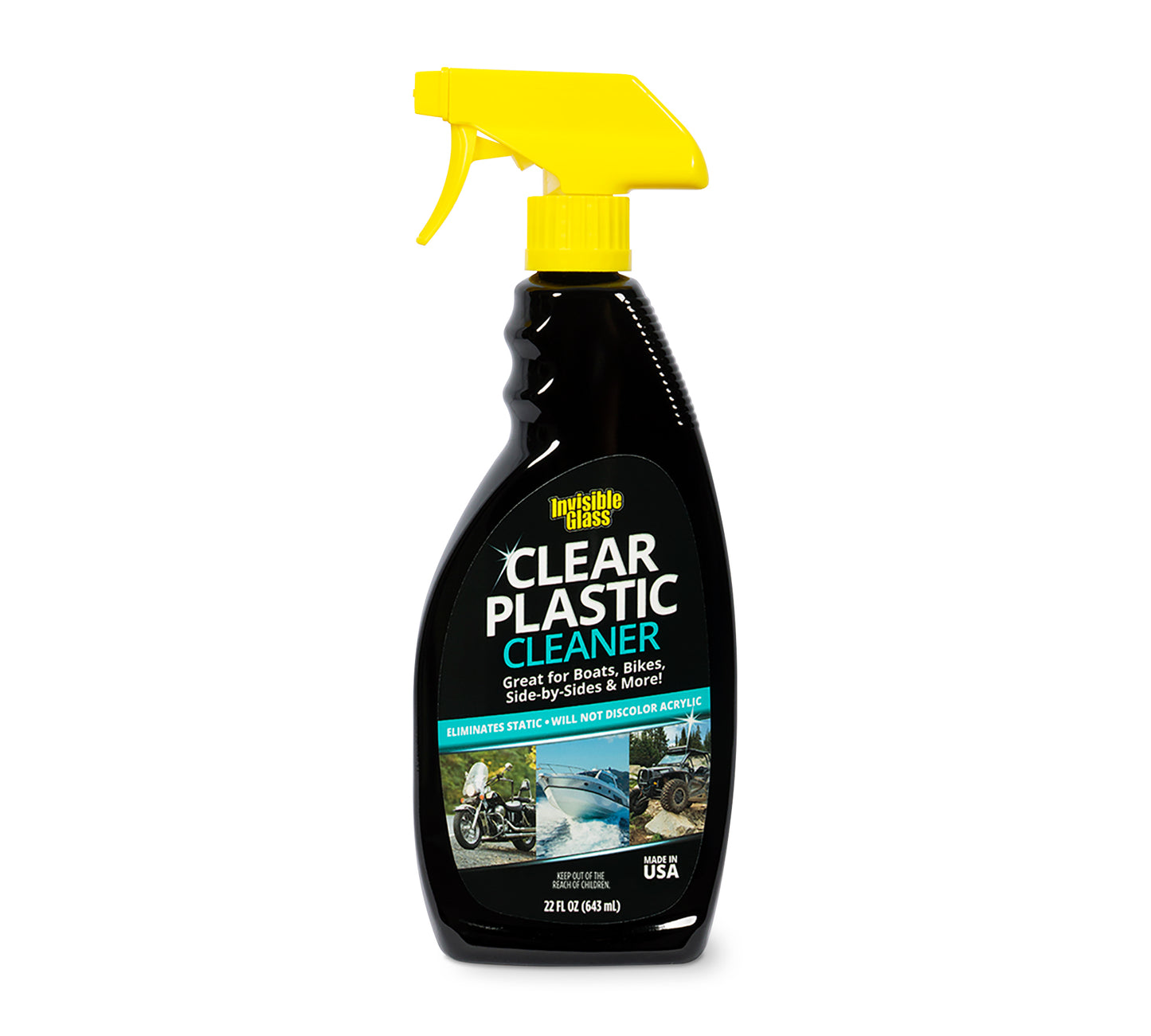 
                  
                    Invisible Glass Clear Plastic Cleaner for Boats, Bikes, and Side-by-sides
                  
                