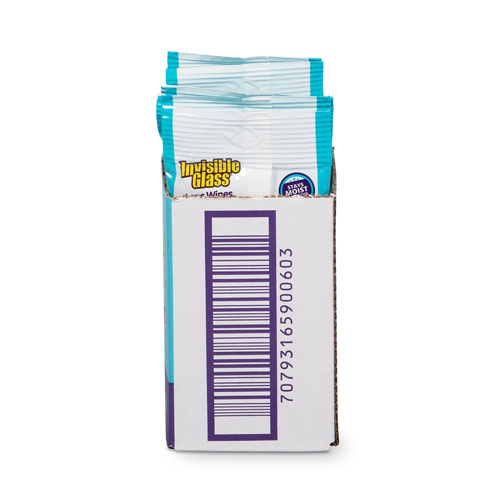 
                    
                      Packaging of Invisible Glass with a barcode on a white background
                    
                  