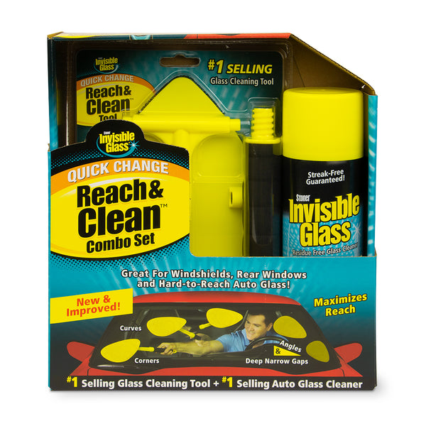 Fastest and Easiest Way to Clean Your Windshield, Invisible Glass Reach &  Clean Quick-Change Tool. 